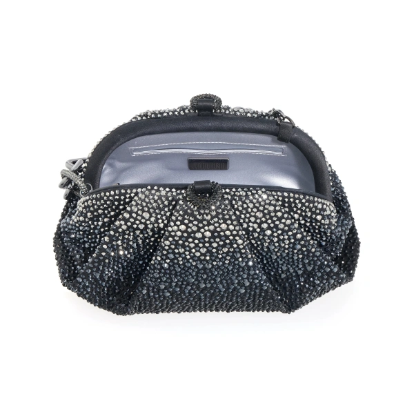 Judith Leiber Gemma Gradient Caviar Obsidian Crystal Clutch, view 3