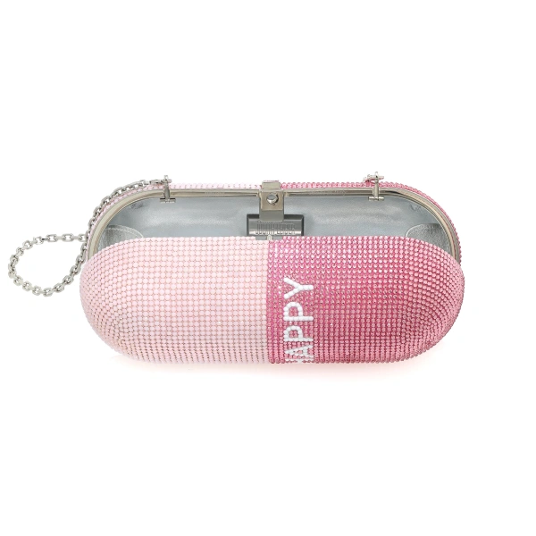 Judith Leiber Happy Pill Capsule Crystal Clutch, view 3