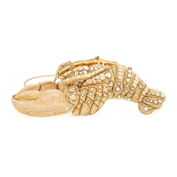 Judith Leiber Lobster Sheldon Crystal Clutch, view 3