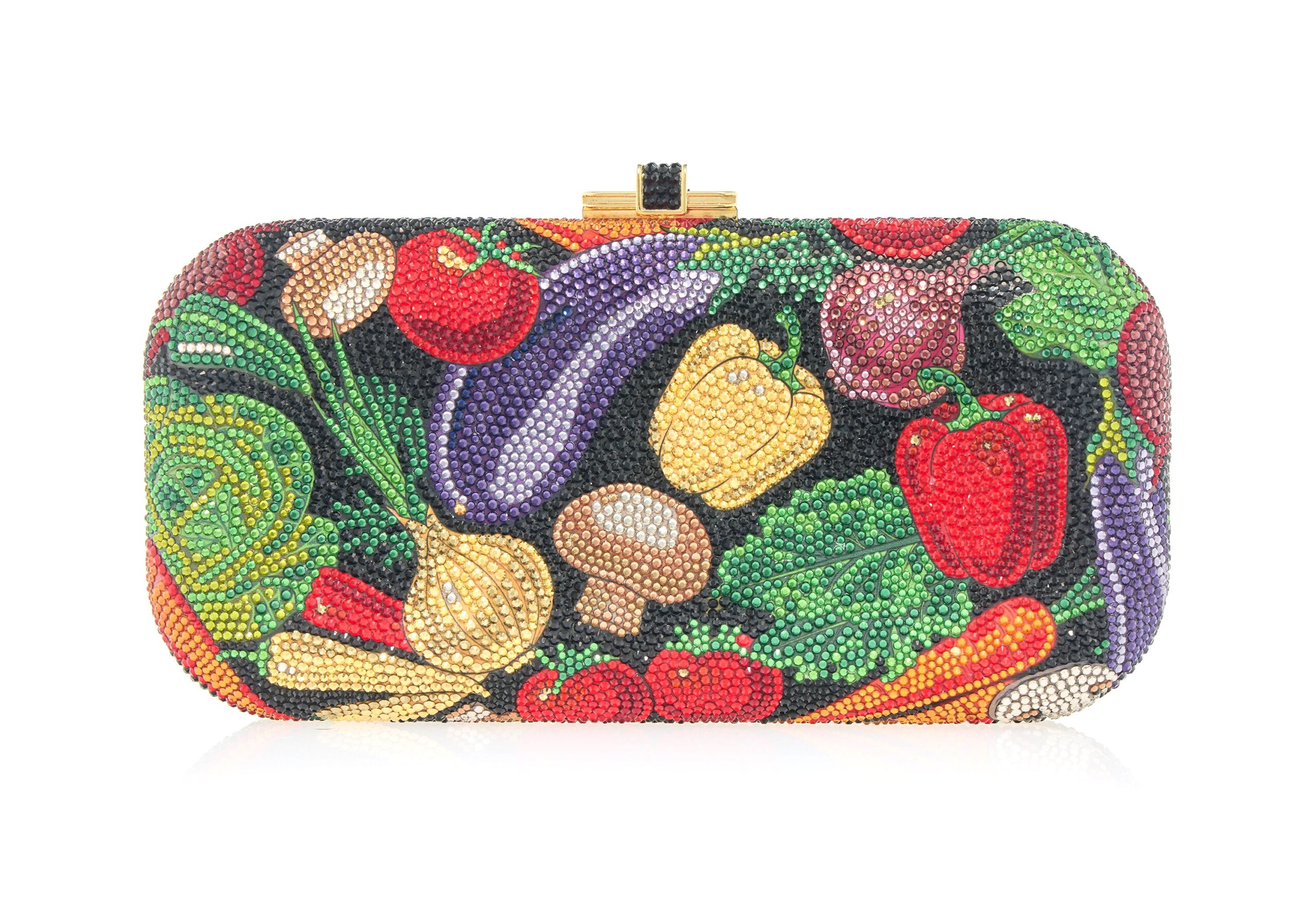 Judith Leiber Long Slide Crudites Crystal Clutch Judith Leiber Long Slide Crudites Crystal Clutch