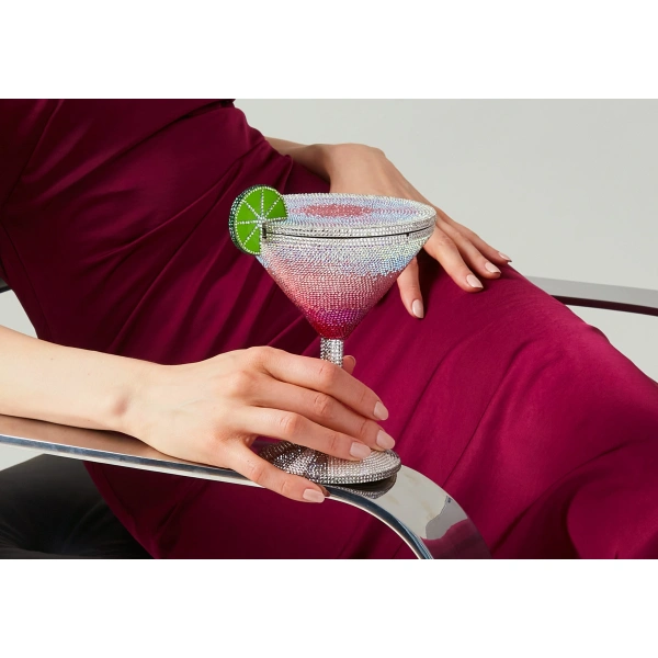 Judith Leiber Martini Cosmopolitan Crystal Clutch, view 2