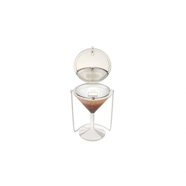 Judith Leiber Martini Espresso Crystal Clutch, view 3