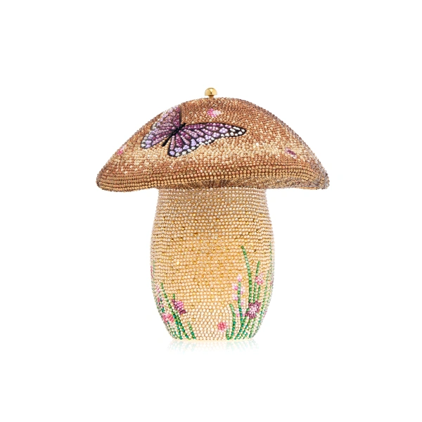 Mushroom Bella Crystal Clutch