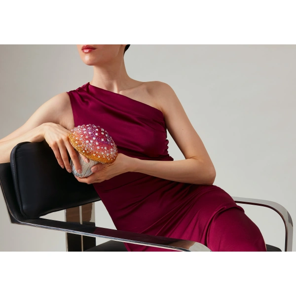 Judith Leiber Mushroom Toadstool Crystal Clutch, view 2