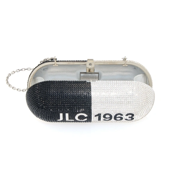 Judith Leiber Panacea Pill Capsule Crystal Clutch, view 3