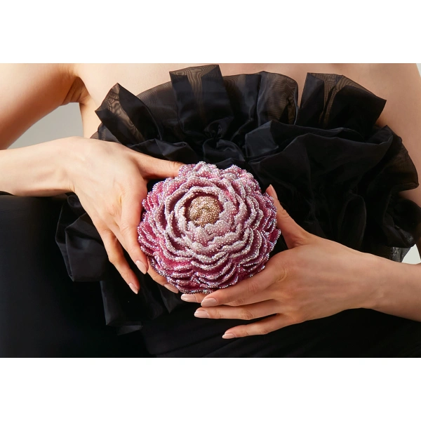 Judith Leiber Peony Crystal Clutch, view 2