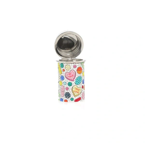 Judith Leiber Prescription Bottle Heart Pills Crystal Pillbox, view 3