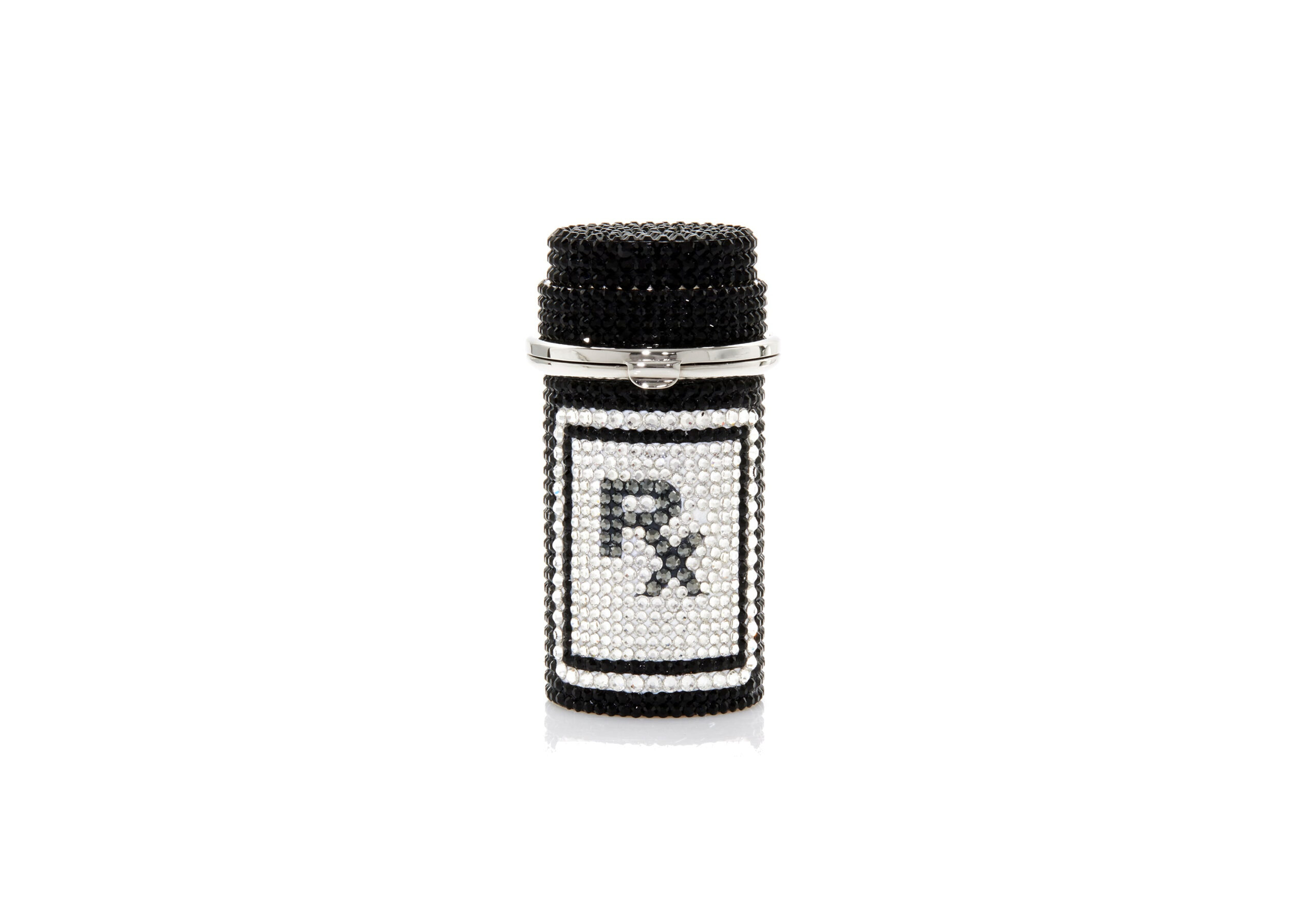 Judith Leiber Prescription Bottle Poison Crystal Pillbox Judith Leiber Prescription Bottle Poison Crystal Pillbox