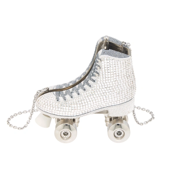 Judith Leiber Roller Skate Roxie Crystal Clutch, view 3