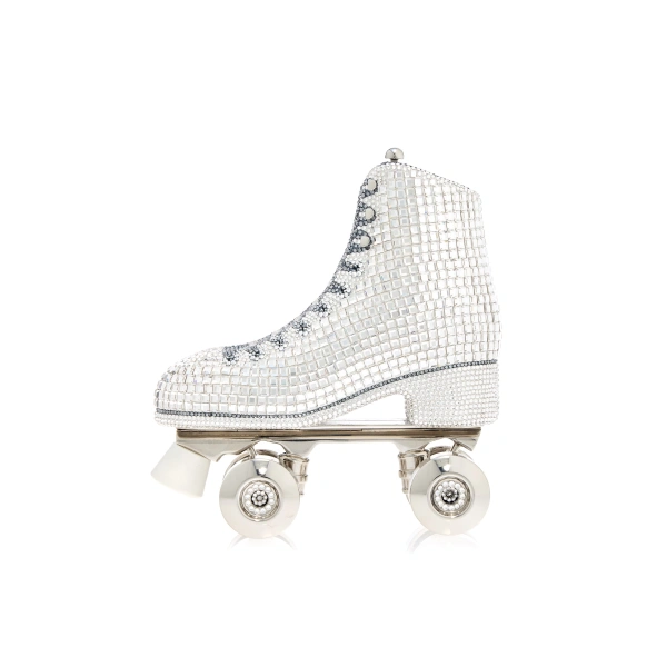 Roller Skate Roxie Crystal Clutch