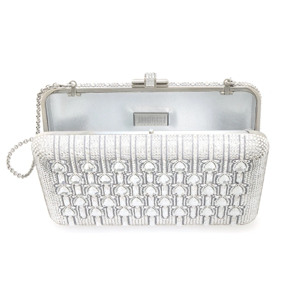 Judith Leiber Slim Slide Bijou Crystal Clutch, view 3