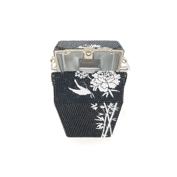 Judith Leiber Take Out Box Bamboo Crystal Clutch, view 3