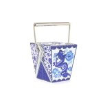 Judith Leiber Take Out Box Blue Dragon Crystal Clutch