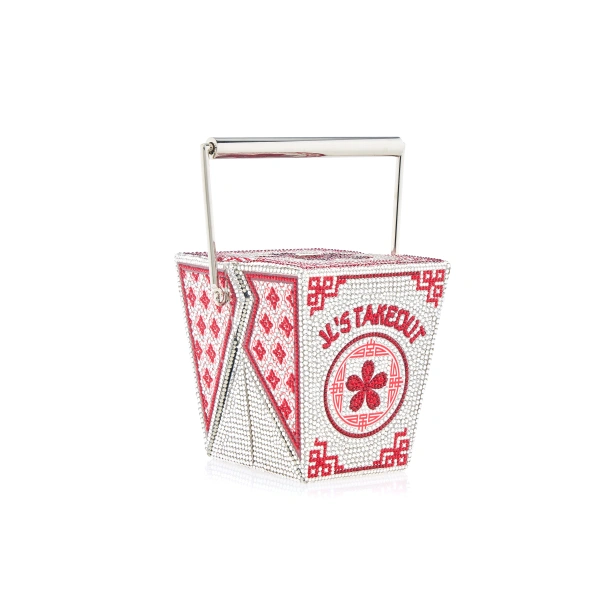Judith Leiber Take Out Box JL's Takeout Crystal Clutch
