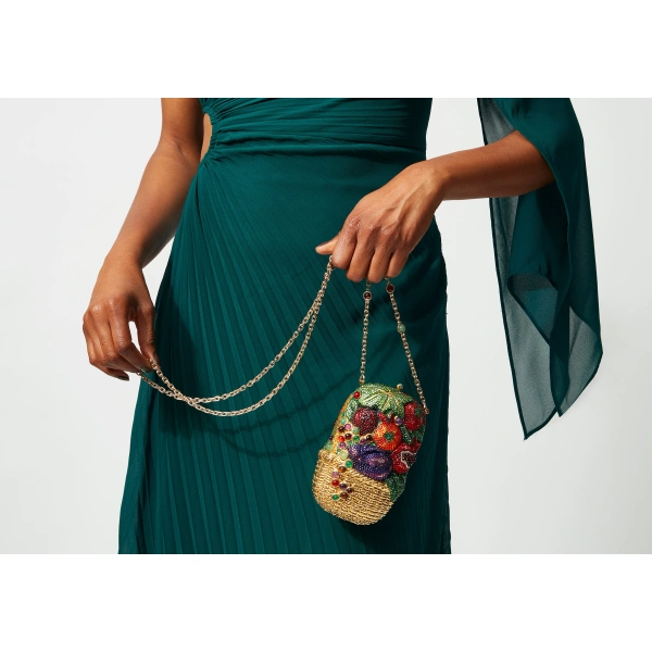 Judith Leiber Vegetable Basket Farm Fresh Crystal Clutch, view 2