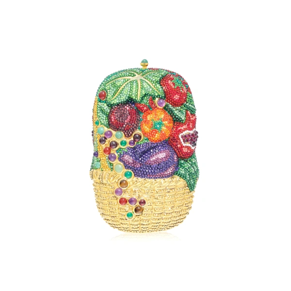 Vegetable Basket Farm Fresh Crystal Clutch