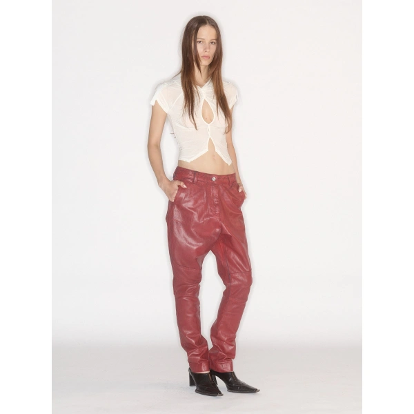 KNWLS Astra Breeches in Red Gloss | Jeans | Coveti
