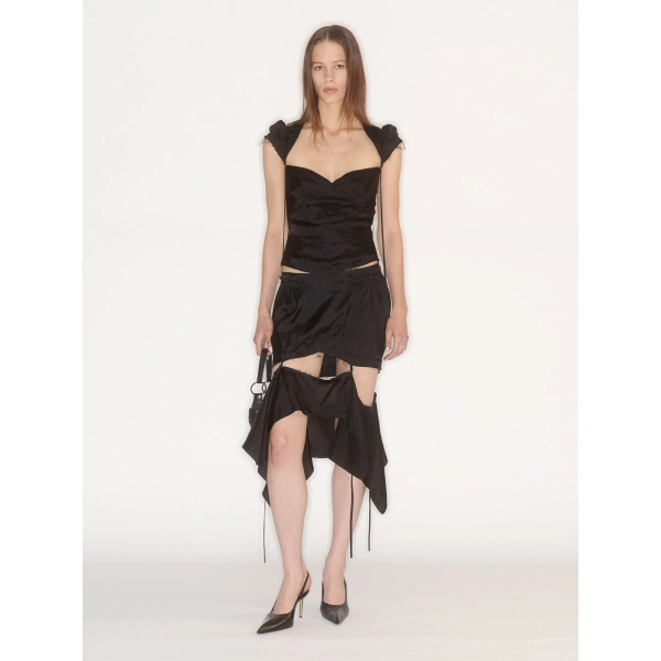 KNWLS Beth Skirt in Black | Midi Skirts | Coveti