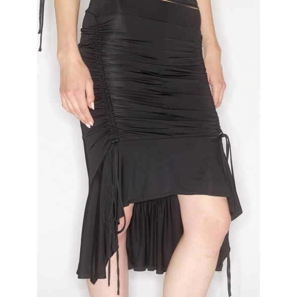 KNWLS CU Skirt in Black | Midi Skirts | Coveti