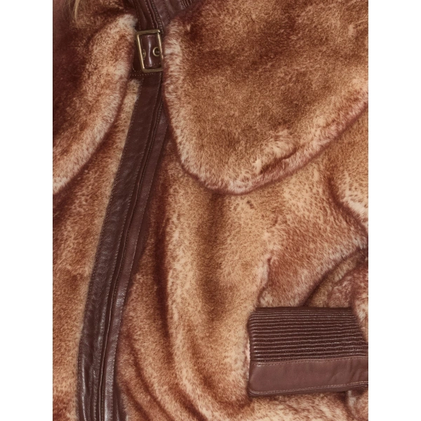 KNWLS Eliza Shearling Jacket in Rust | Shearling Jackets | Coveti