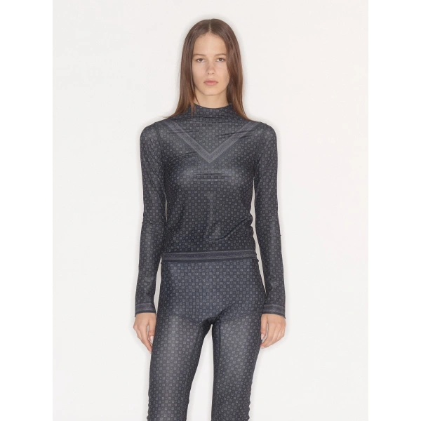 KNWLS Halcyon Top in Scarf Print | Long Sleeve Tops | Coveti