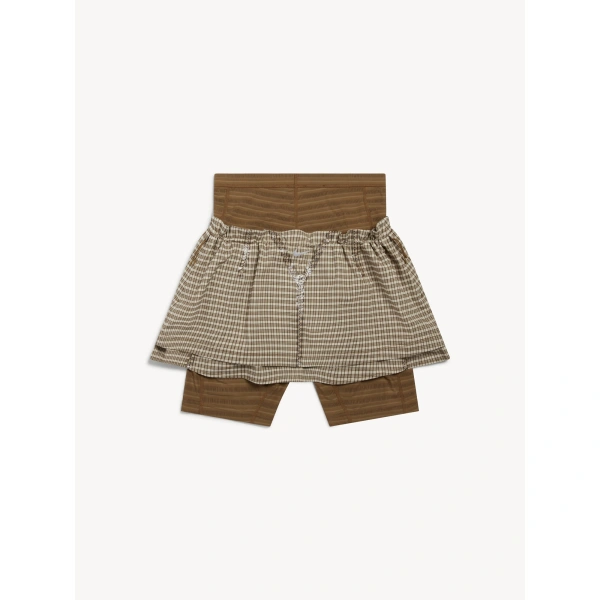 KNWLS Nike Joan Skort in Yukon Brown Check | Skorts | Coveti