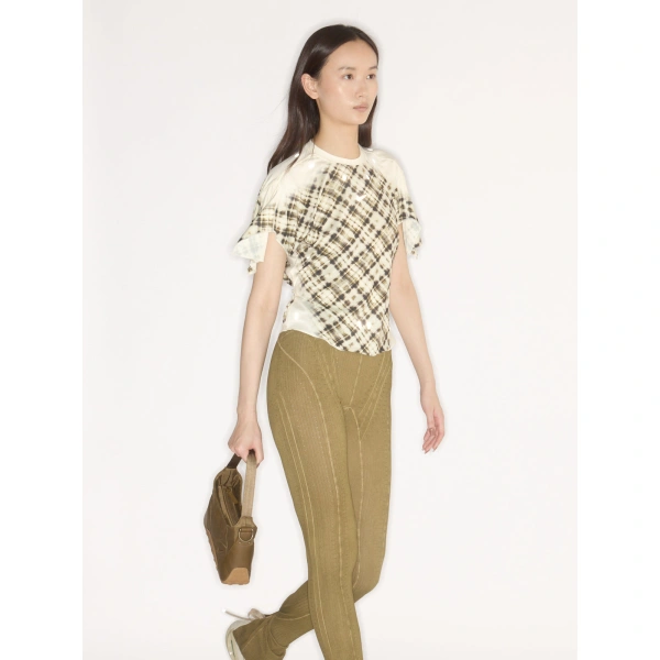 KNWLS Nike Storm-FIT Top in Coconut Milk Check | Short Sleeve Tops | Coveti