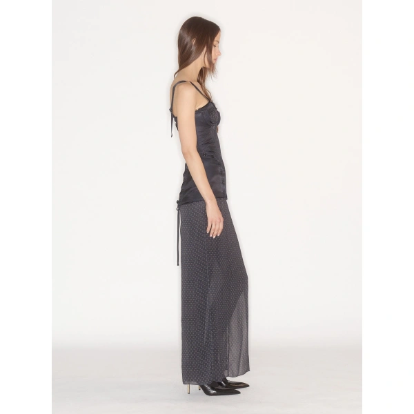 KNWLS Sable Corset Maxi Dress in Scarf Print | Maxi Dresses | Coveti