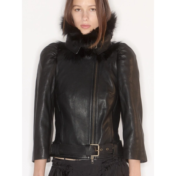 KNWLS Victoria Leather Jacket in Black | Leather Jackets | Coveti