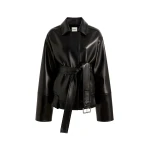 Khaite Alder Jacket in Black Leather | Jackets | Coveti