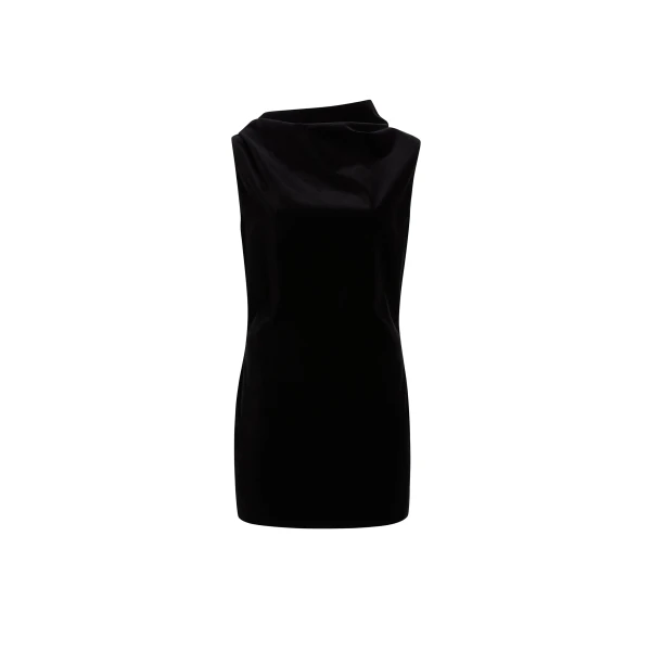 Astor Dress in Black Velvet