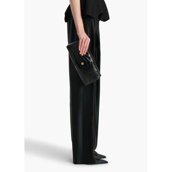Audrey Clutch in Black Alligator - Image 3