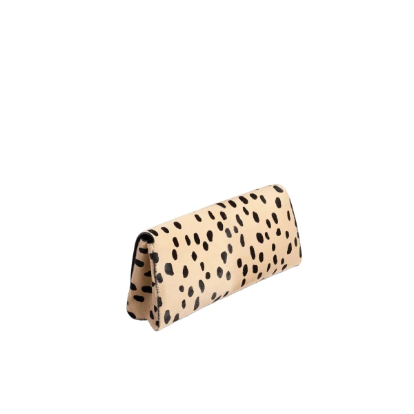 Audrey Clutch in Spotted Haircalf