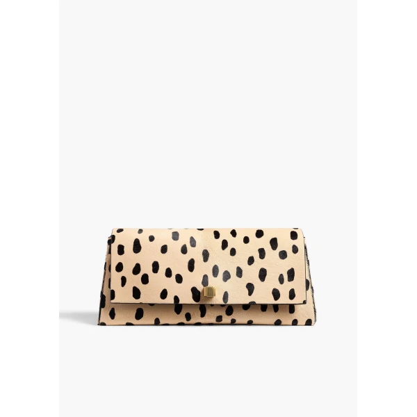 Khaite Audrey Clutch in Spotted Haircalf | Clutch Bags | Coveti