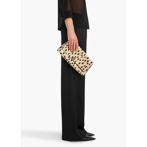 Khaite Audrey Clutch in Spotted Haircalf | Clutch Bags | Coveti