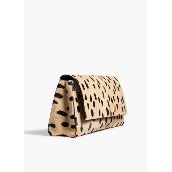 Khaite Audrey Clutch in Spotted Haircalf | Clutch Bags | Coveti