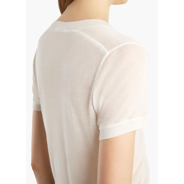 Khaite Berry Top in Chalk | Tops | Coveti