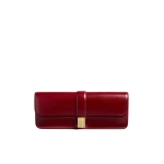 Khaite Blake Clutch in Oxblood | Clutch Bags | Coveti