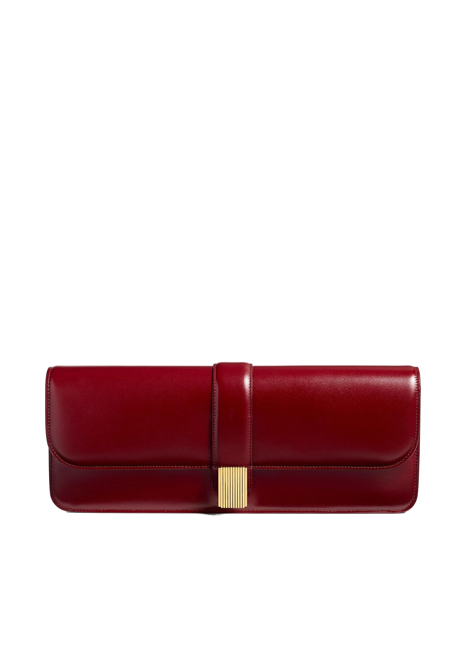 Khaite Blake Clutch in Oxblood 0 Khaite Blake Clutch in Oxblood | Clutch Bags | Coveti