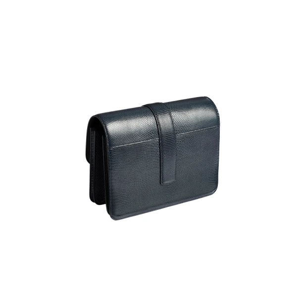 Blake Crossbody Bag in Midnight Lizard - Image 2