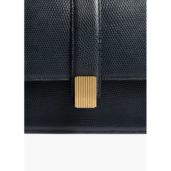 Blake Crossbody Bag in Midnight Lizard - Image 4