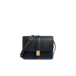 Khaite Blake Crossbody Bag in Midnight Lizard