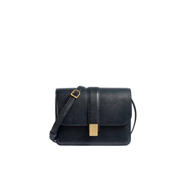 Blake Crossbody Bag in Midnight Lizard