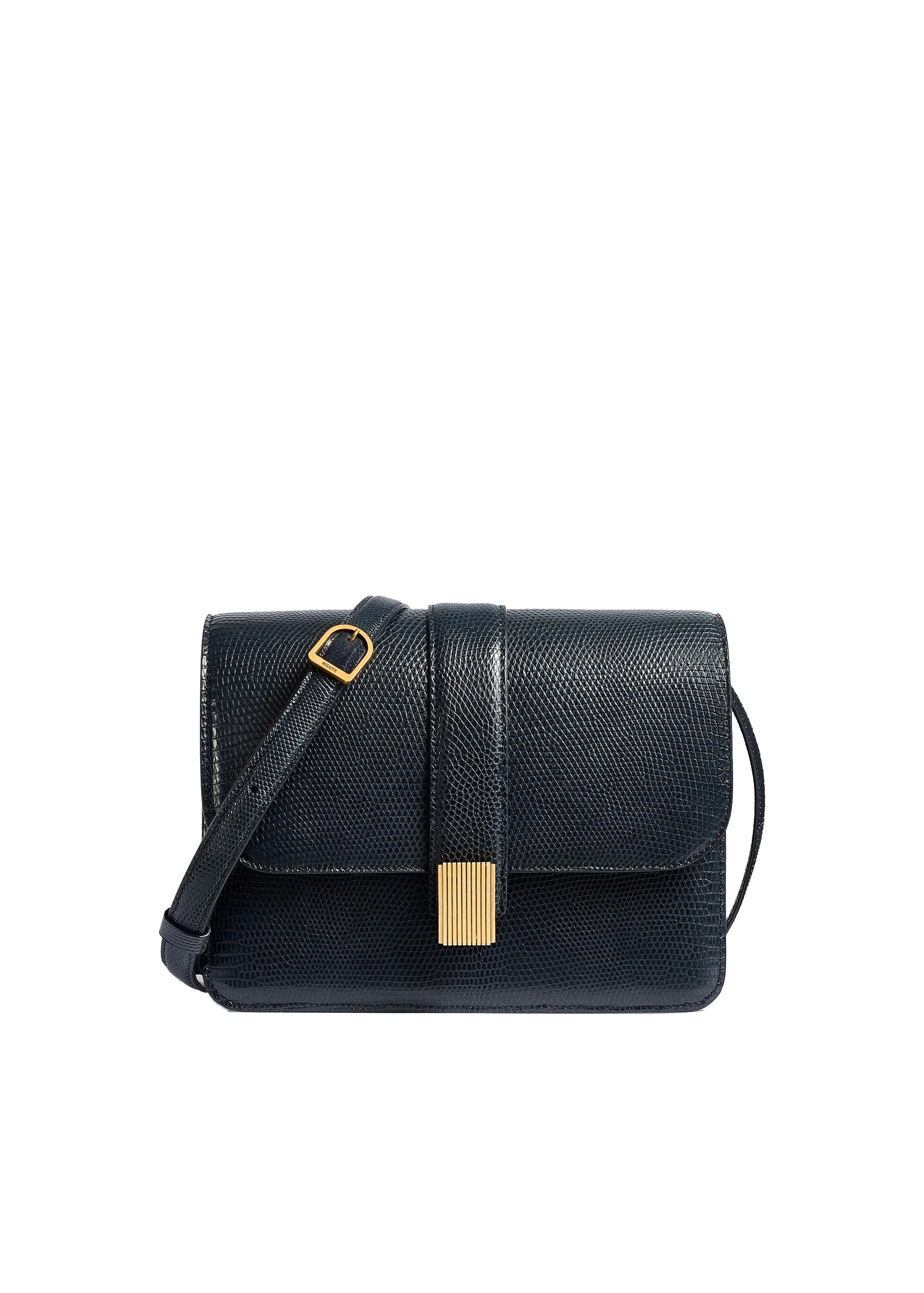Khaite Blake Crossbody Bag in Midnight Lizard | Buy Bags at Coveti Khaite Blake Crossbody Bag in Midnight Lizard