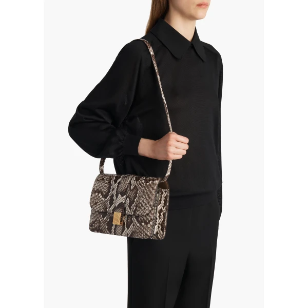 Blake Crossbody Bag in Natural Python - Image 2