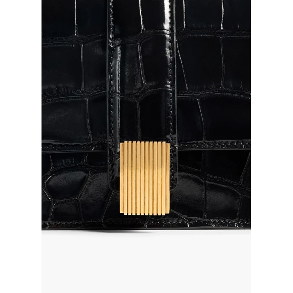 Blake Long Clutch in Black Alligator - Image 4