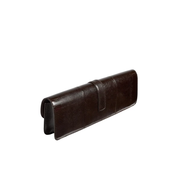 Blake Long Clutch in Ebano Lizard - Image 2