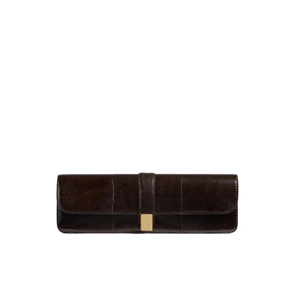 Blake Long Clutch in Ebano Lizard