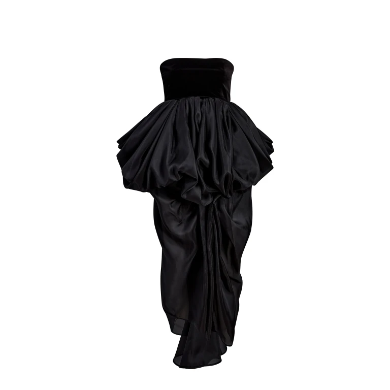 Khaite Bronte Dress in Black | Dresses | Coveti