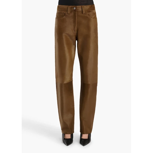 Callum Pant in Almond Haircalf - Image 3